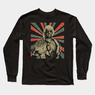 Ric Flair || Vintage Art || 80's PRO WRESTLING Long Sleeve T-Shirt